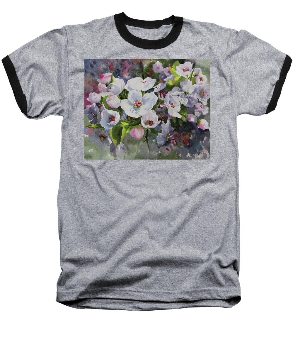 Flower Baseball T-Shirt featuring the painting Flower_13 by Helal Uddin