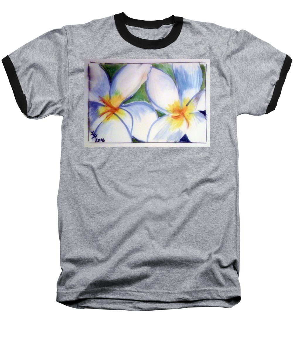 Flower Baseball T-Shirt featuring the painting Flowers 3452 by Loretta Nash
