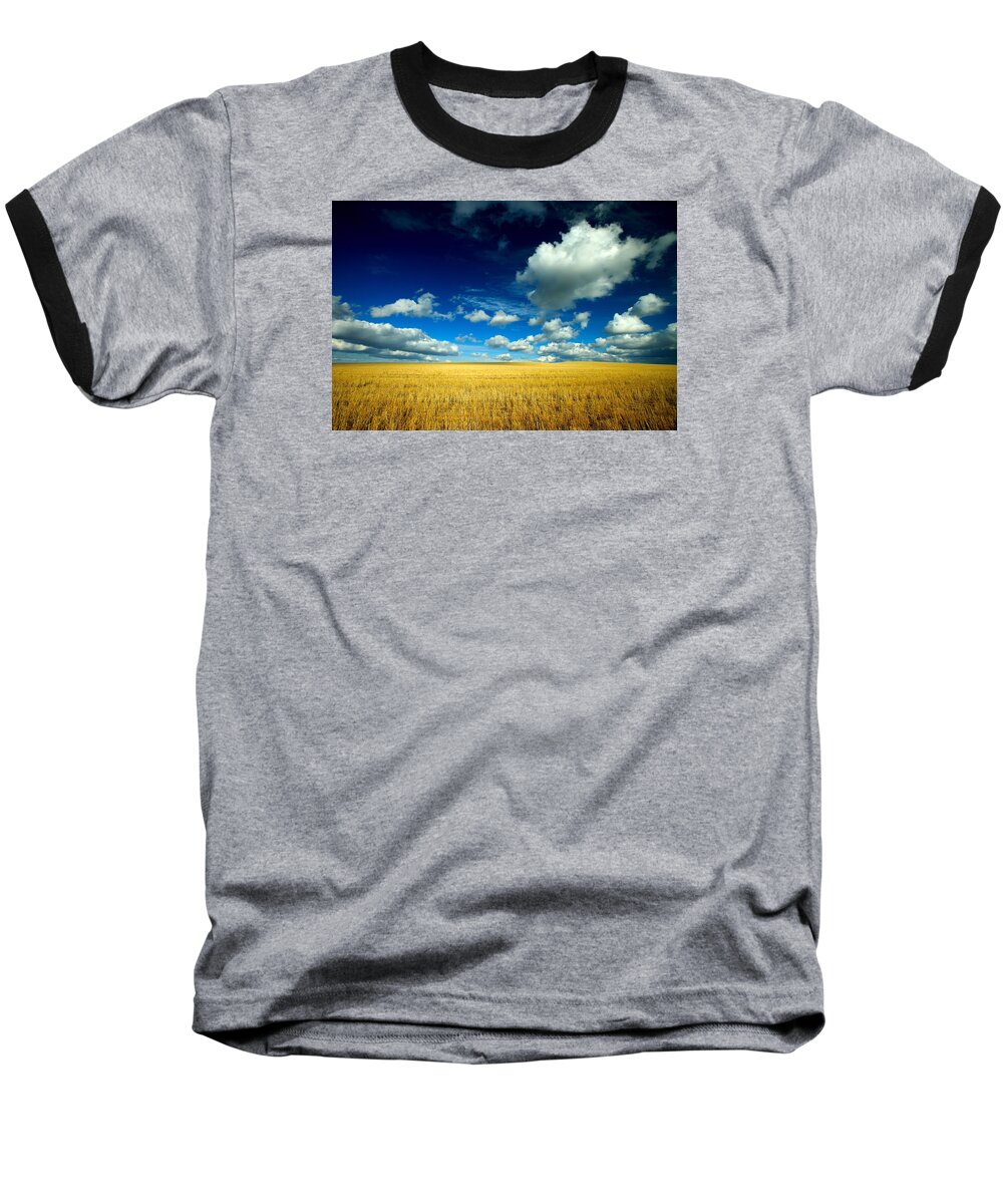 Fluffy Baseball T-Shirt featuring the photograph Fluffy Clouds by Todd Klassy