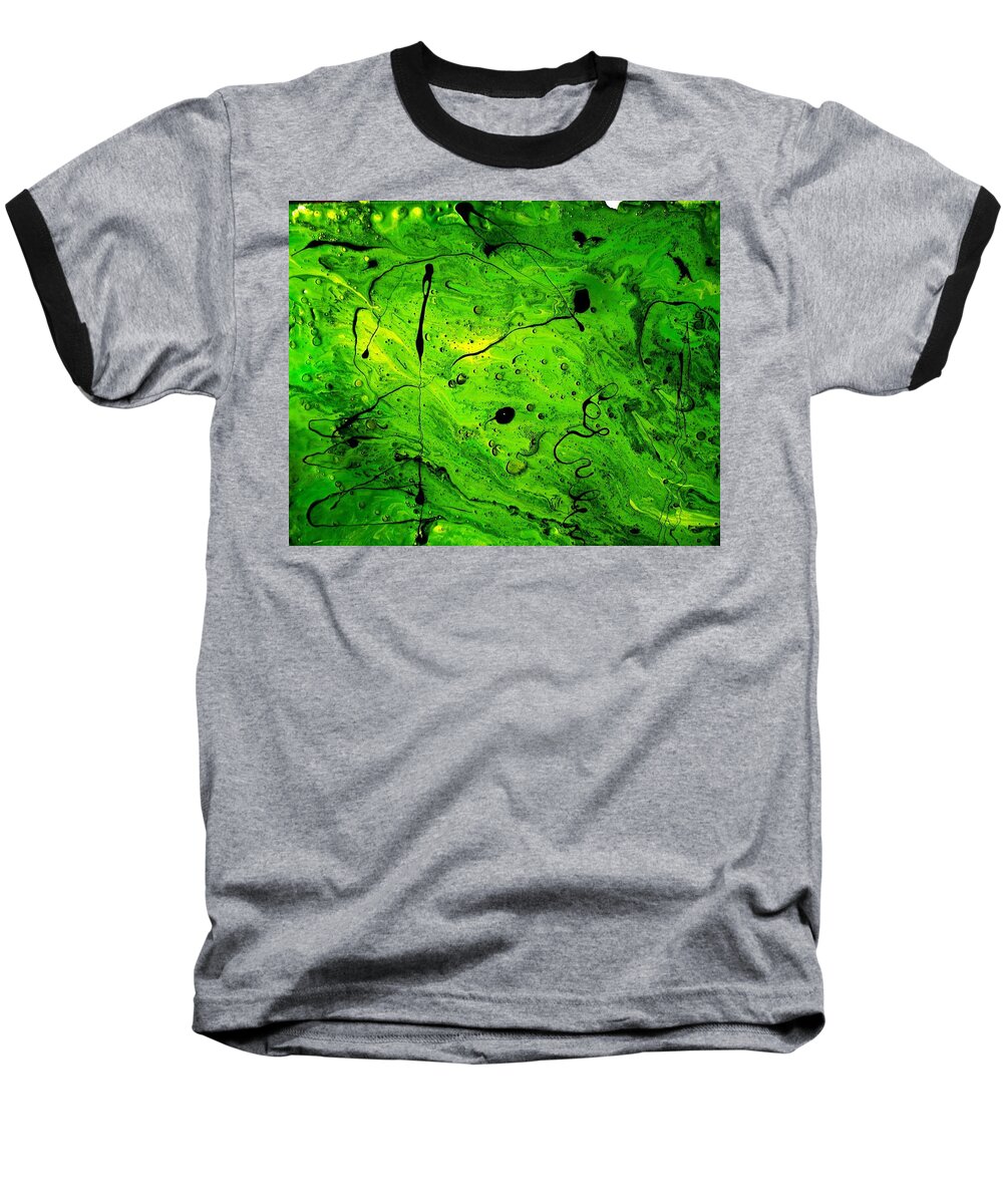 Acrylic Baseball T-Shirt featuring the painting Fluid by 'REA' Gallery