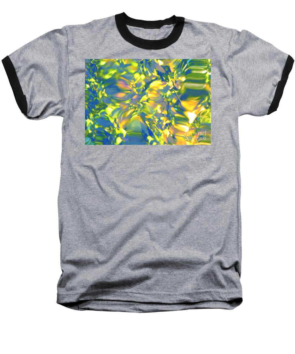 Abstract Baseball T-Shirt featuring the photograph Fluttering of Color by Sybil Staples
