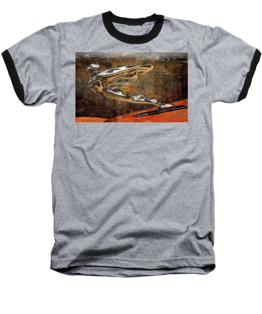 Car Baseball T-Shirt featuring the digital art Flying Erol by Greg Sharpe