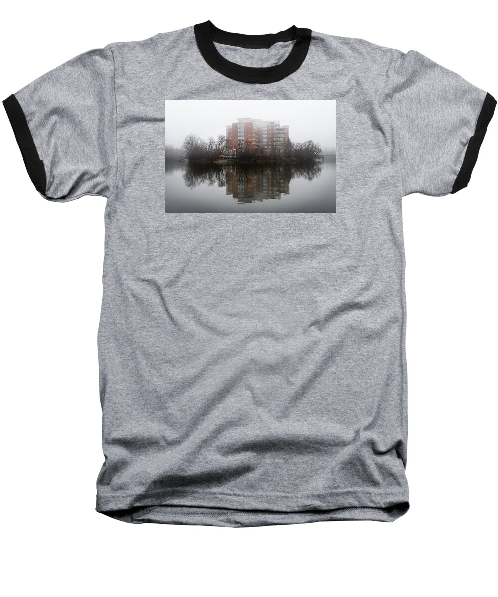 Fog Baseball T-Shirt featuring the photograph Foggy Reflection by Celso Bressan