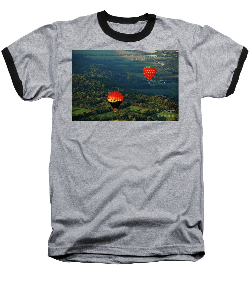 Balloon Baseball T-Shirt featuring the photograph Follow Me by Lori Tambakis