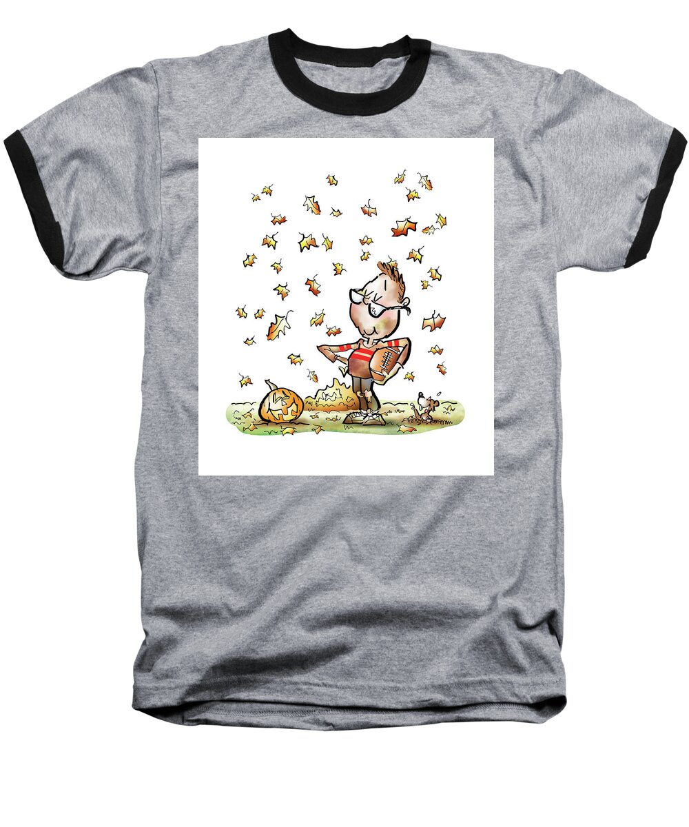 Sports Baseball T-Shirt featuring the digital art Football Hero by Mark Armstrong
