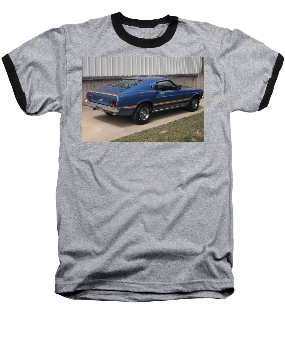 Ford Mustang Mach 1 Baseball T-Shirt featuring the photograph Ford Mustang Mach 1 by Jackie Russo
