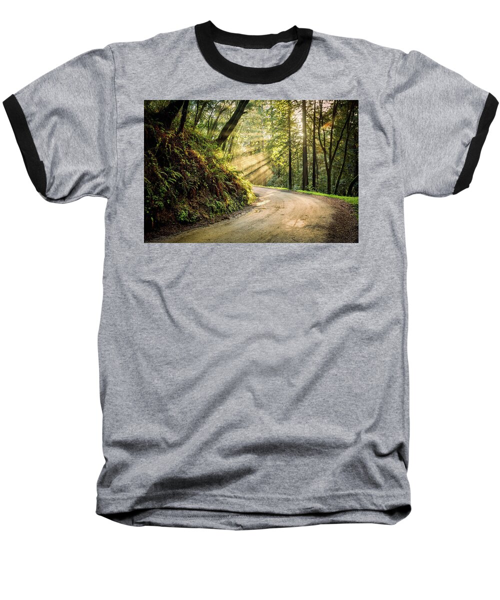 Nature Baseball T-Shirt featuring the photograph Forest Light by Jason Roberts