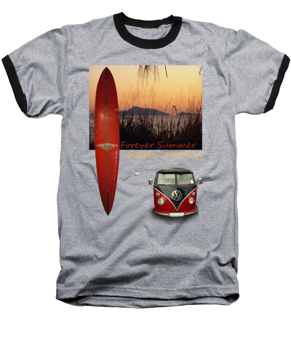 Beach Baseball T-Shirt featuring the photograph Forever Summer 1 by Linda Lees