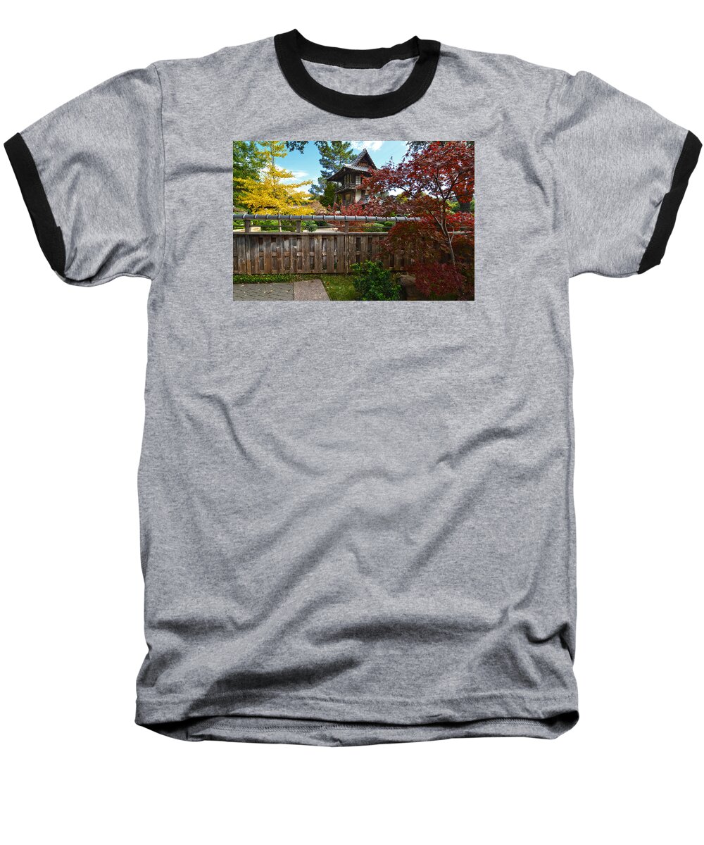  Baseball T-Shirt featuring the photograph Fort Worth Japanese Gardens 2771a by Ricardo J Ruiz de Porras