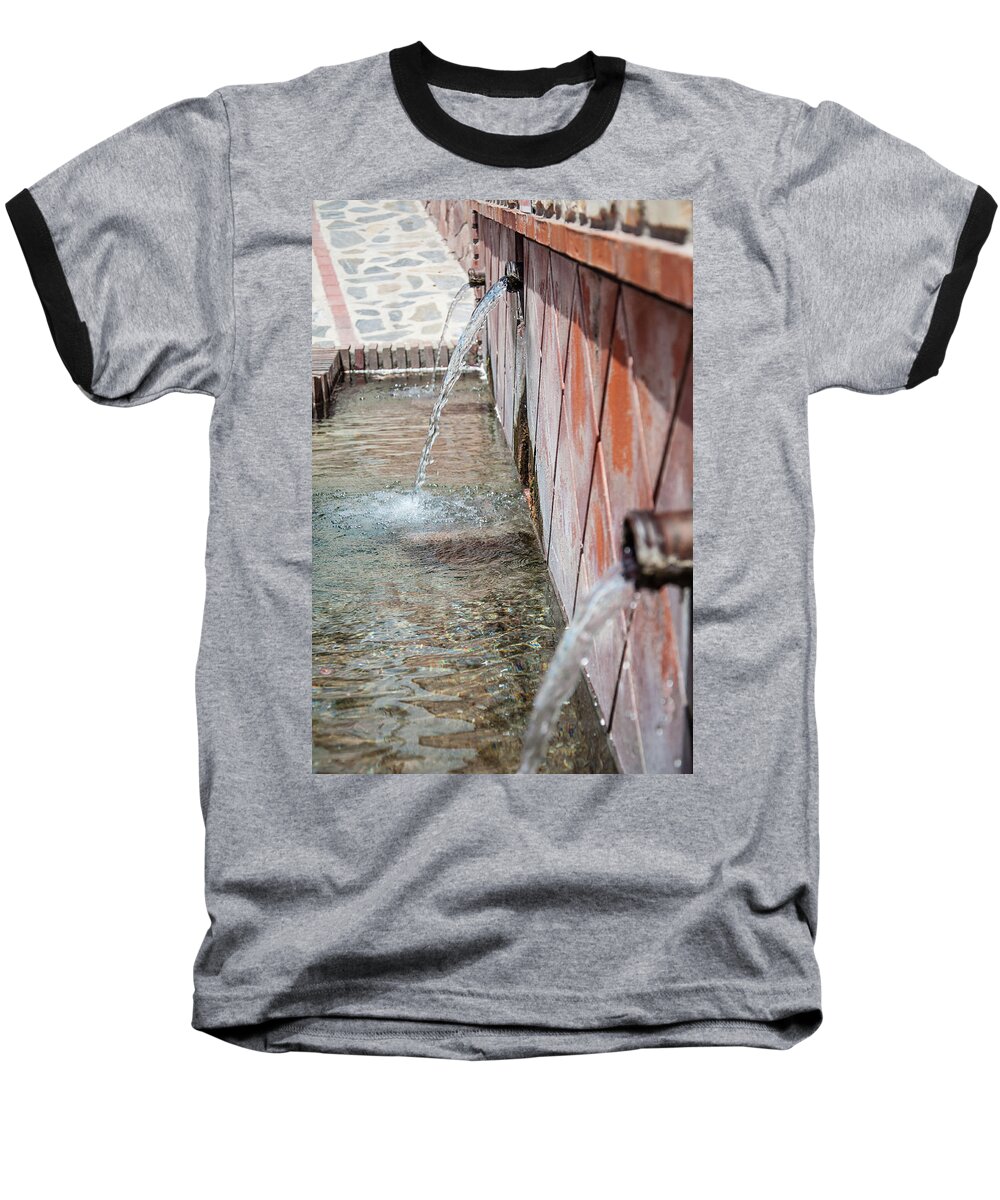 Andalucia Baseball T-Shirt featuring the photograph Fountain by Geoff Smith