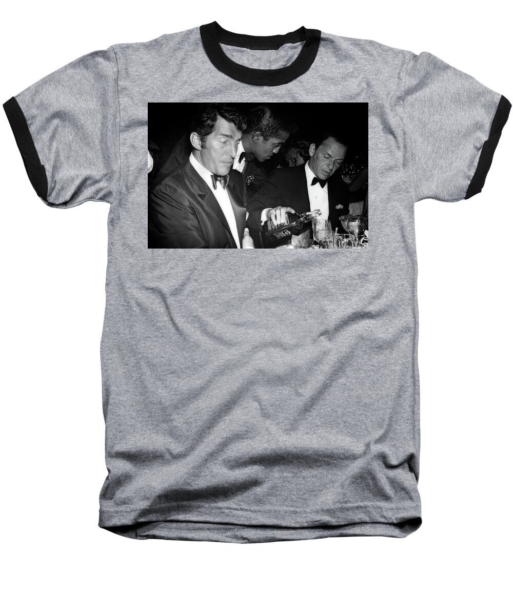 Sinatra Baseball T-Shirt featuring the photograph Frank Sinatra Drank American Whiskey His Way by Doc Braham