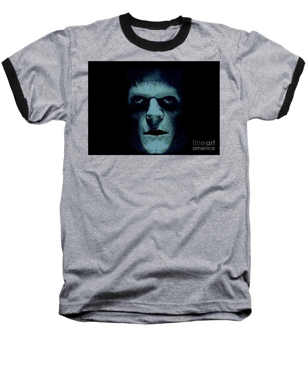 Frankenstein Baseball T-Shirt featuring the photograph Frankenstein by Janette Boyd