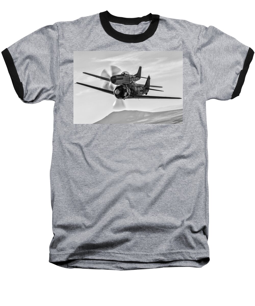 erickson Aircraft Collection Baseball T-Shirt featuring the photograph Frenemies I by Jay Beckman