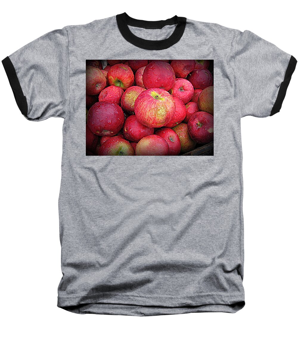 Fresh Apples Baseball T-Shirt featuring the photograph Fresh Apples by Suzanne DeGeorge