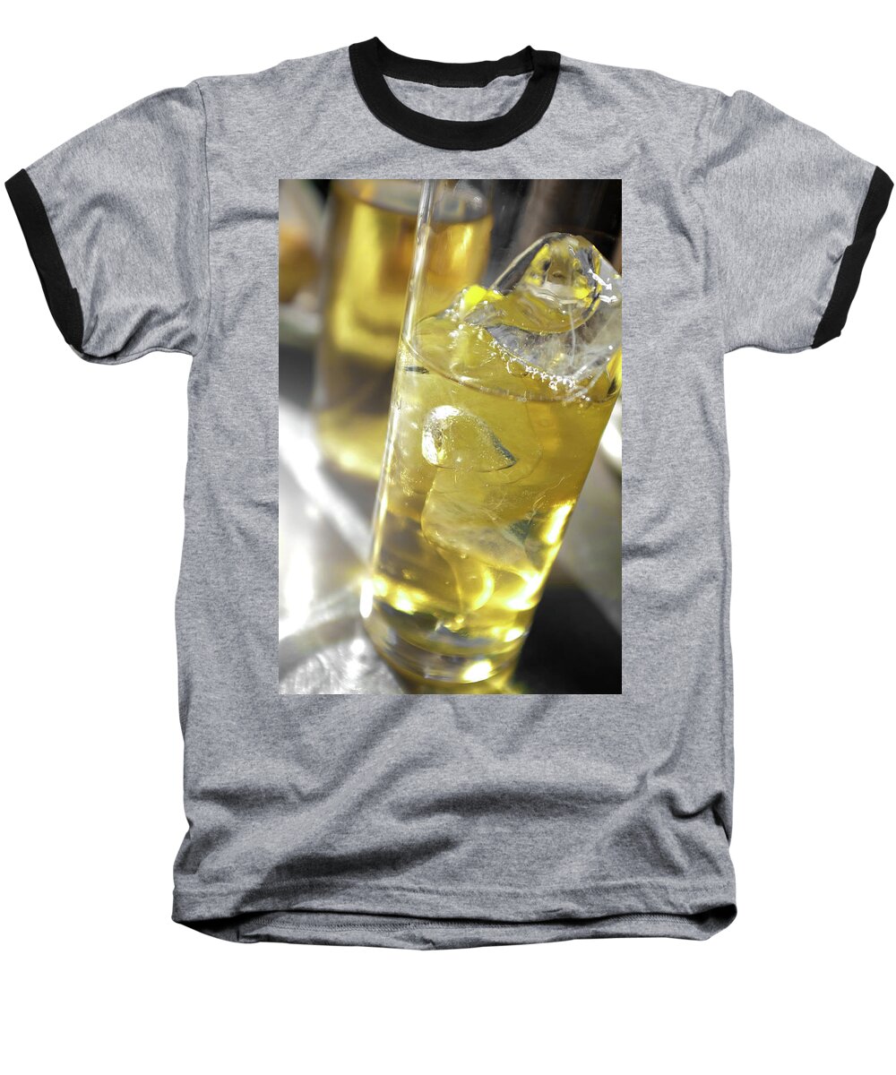 Acid Baseball T-Shirt featuring the photograph Fresh Drink with Lemon by Carlos Caetano