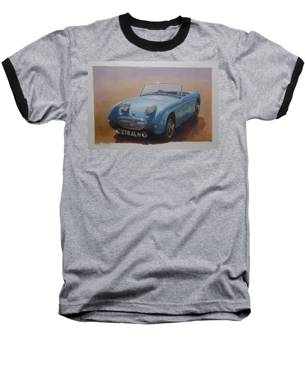 Car Baseball T-Shirt featuring the painting Frogeye by Mike Jeffries