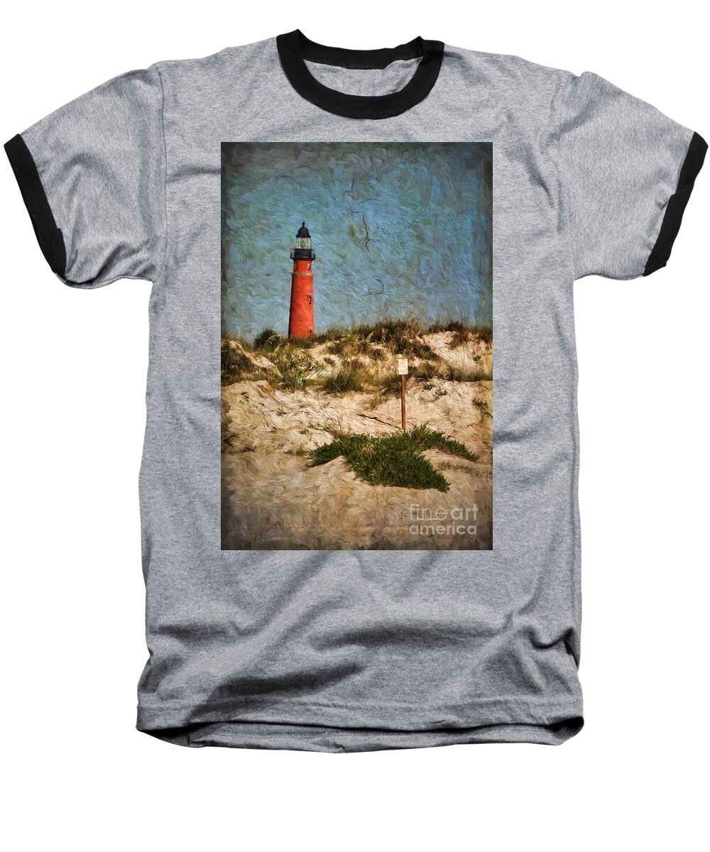 Debroah Benoit Baseball T-Shirt featuring the painting From The Beach by Deborah Benoit
