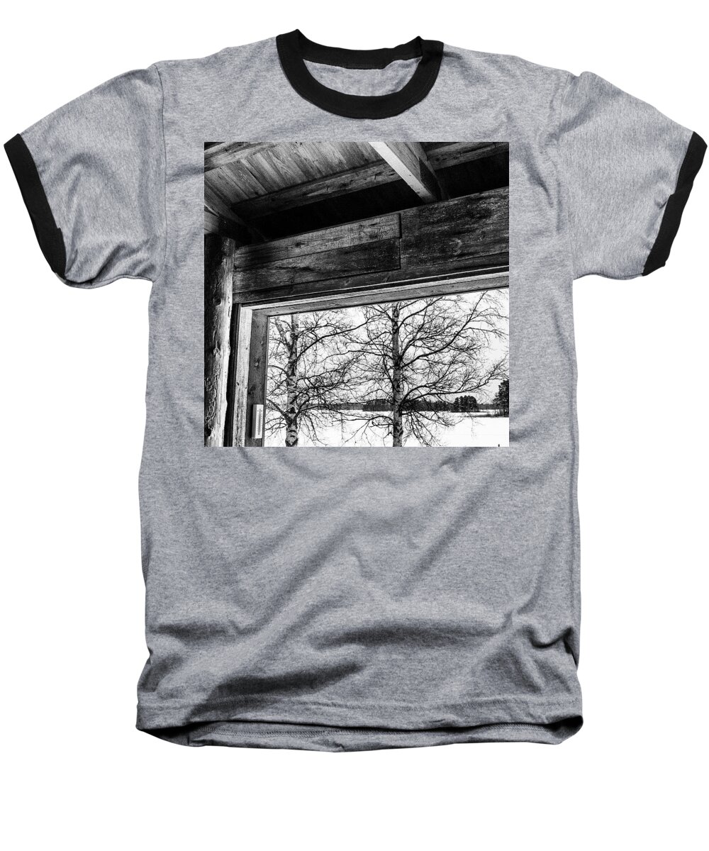 Beautiful Baseball T-Shirt featuring the photograph From The Window by Aleck Cartwright