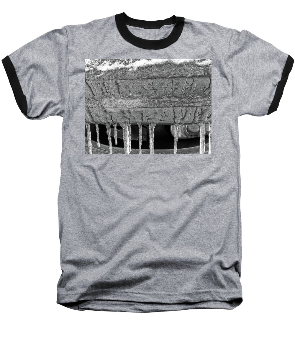 Winter Baseball T-Shirt featuring the photograph Frozen Road Warrior by Robert Knight