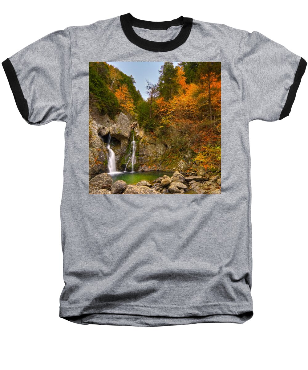 Bash Bish Falls Baseball T-Shirt featuring the photograph Garden of Eden by Neil Shapiro