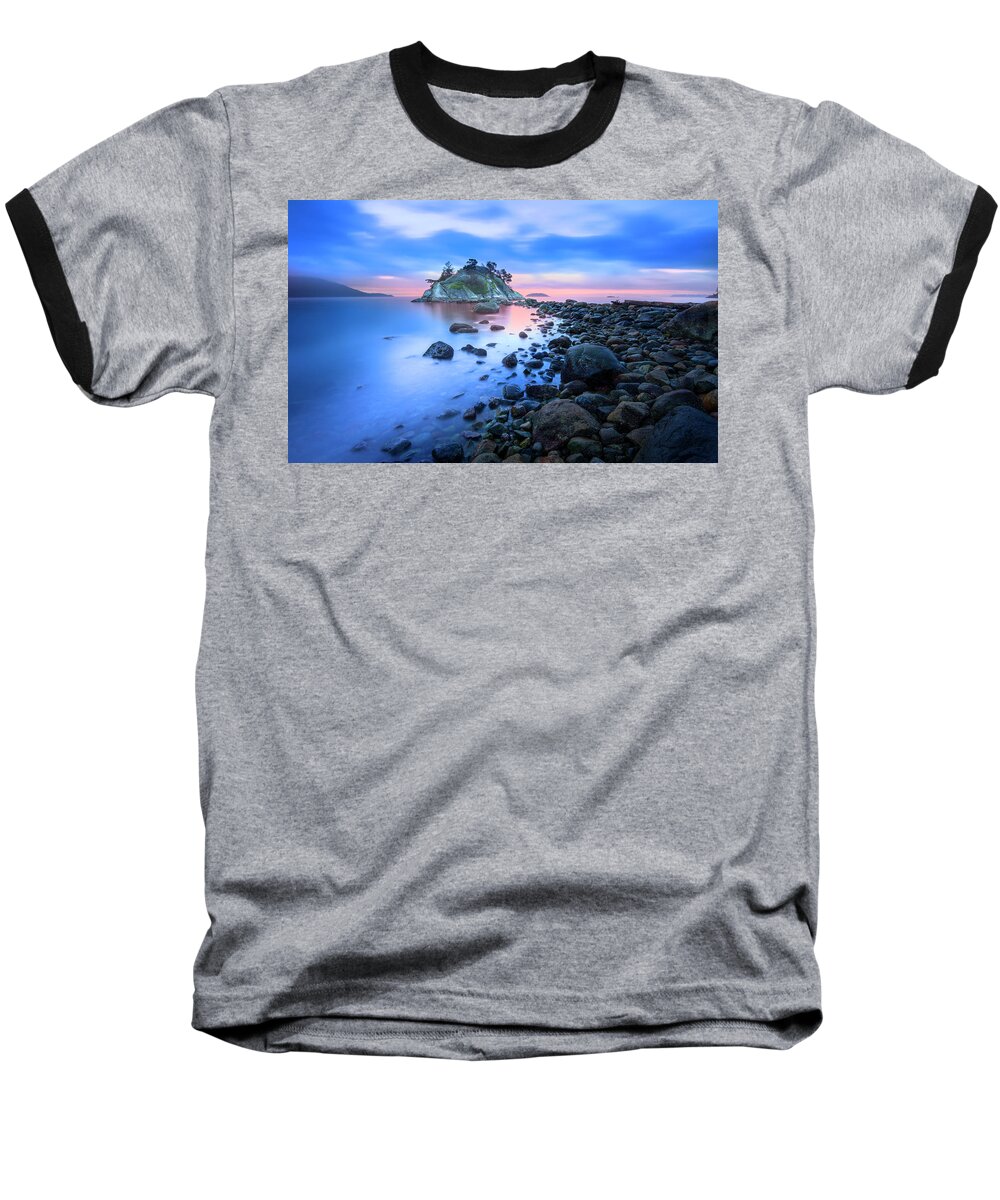 Ocean Baseball T-Shirt featuring the photograph Gentle Sunrise by John Poon