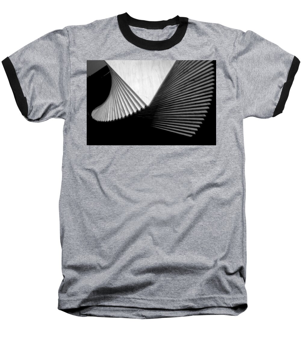 Geometry Baseball T-Shirt featuring the photograph Geometric Shapes and Stairs by Nathan Abbott
