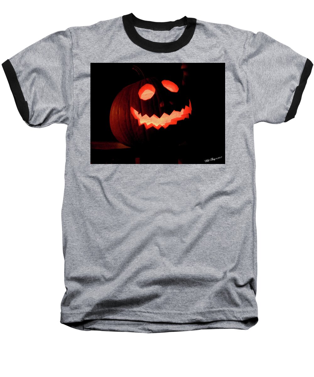 Autumn Baseball T-Shirt featuring the photograph Gleaming Smile by Wild Thing