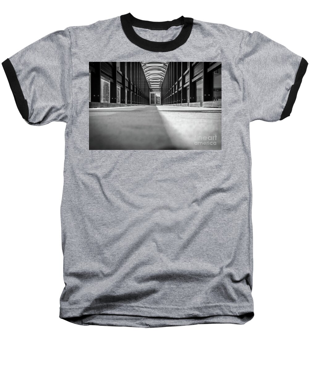 Architectural Baseball T-Shirt featuring the photograph Stay Down by Len Tauro