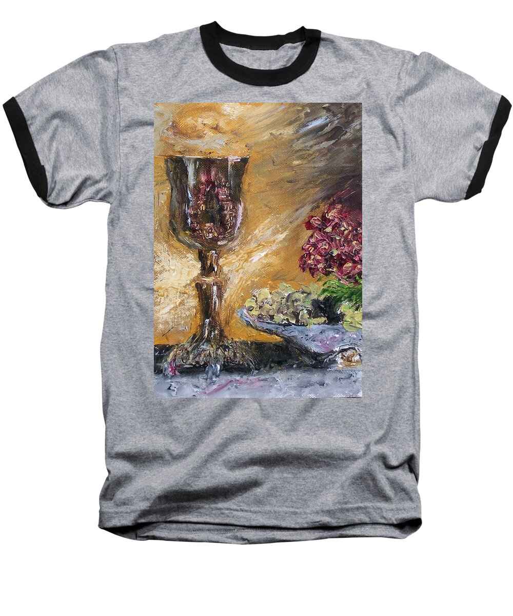  Baseball T-Shirt featuring the painting Goblet by Stephen King