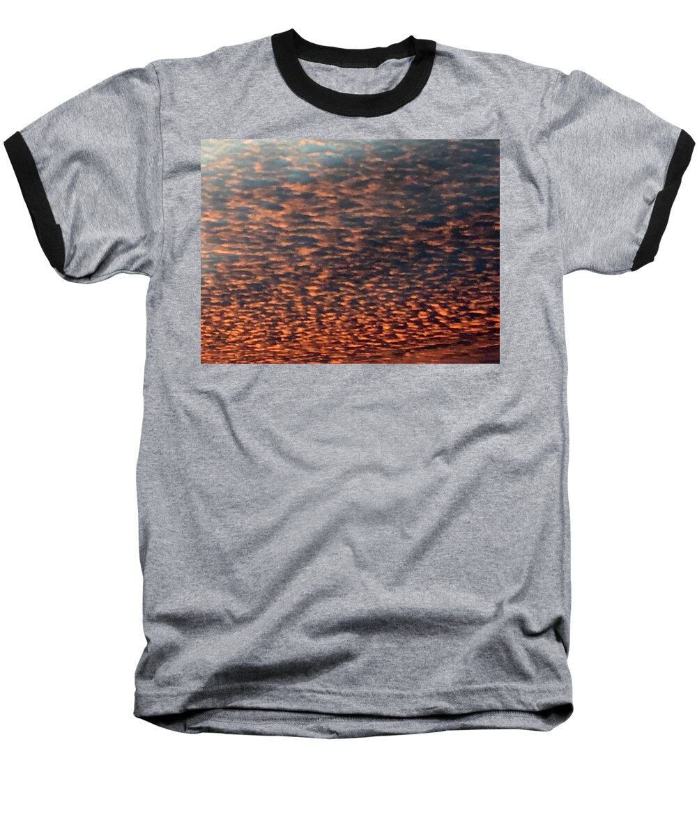 Clouds And Sky Baseball T-Shirt featuring the photograph God's Covering by Audrey Robillard
