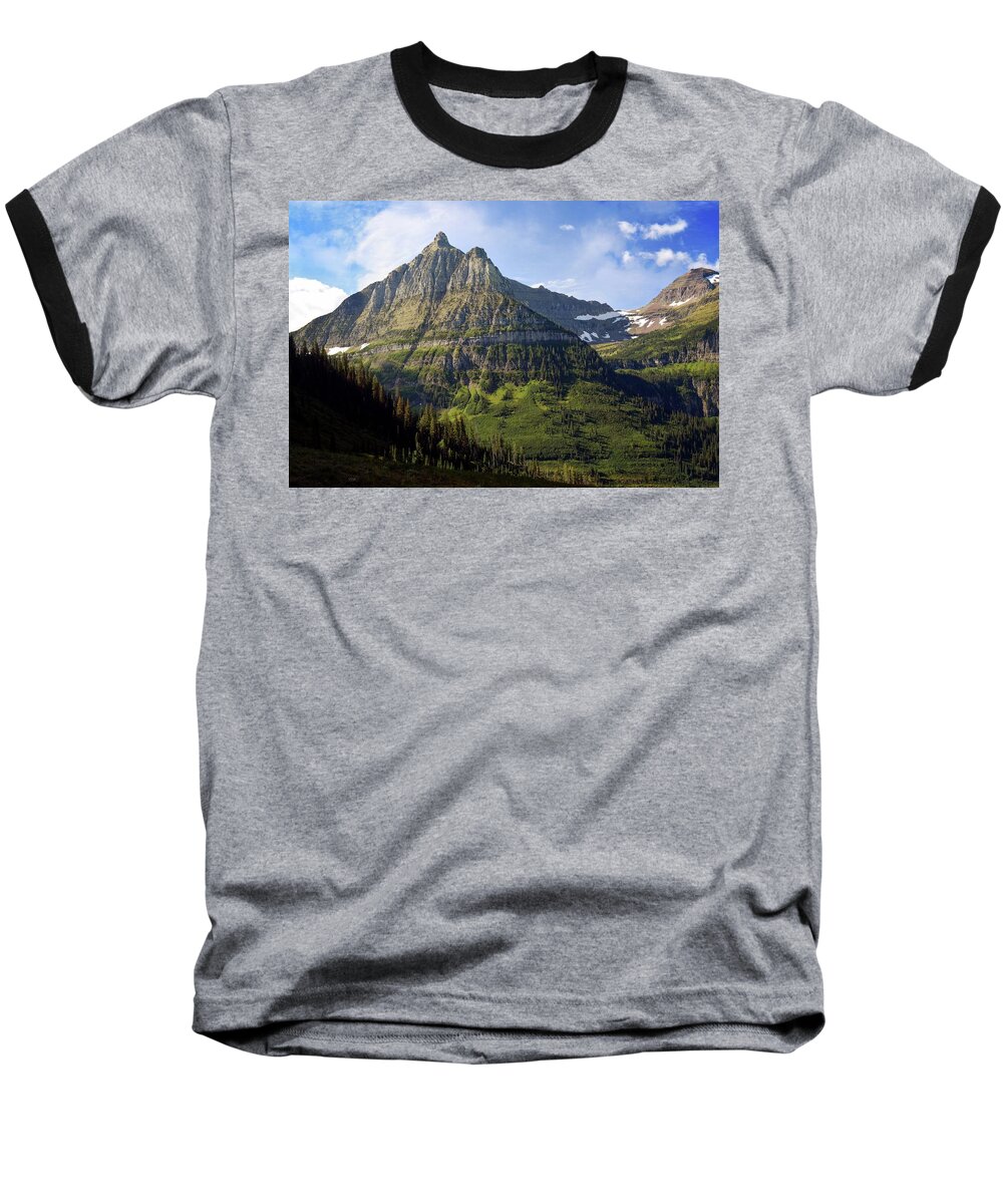Glacier National Park Baseball T-Shirt featuring the photograph Going To The Sun 1 by Marty Koch