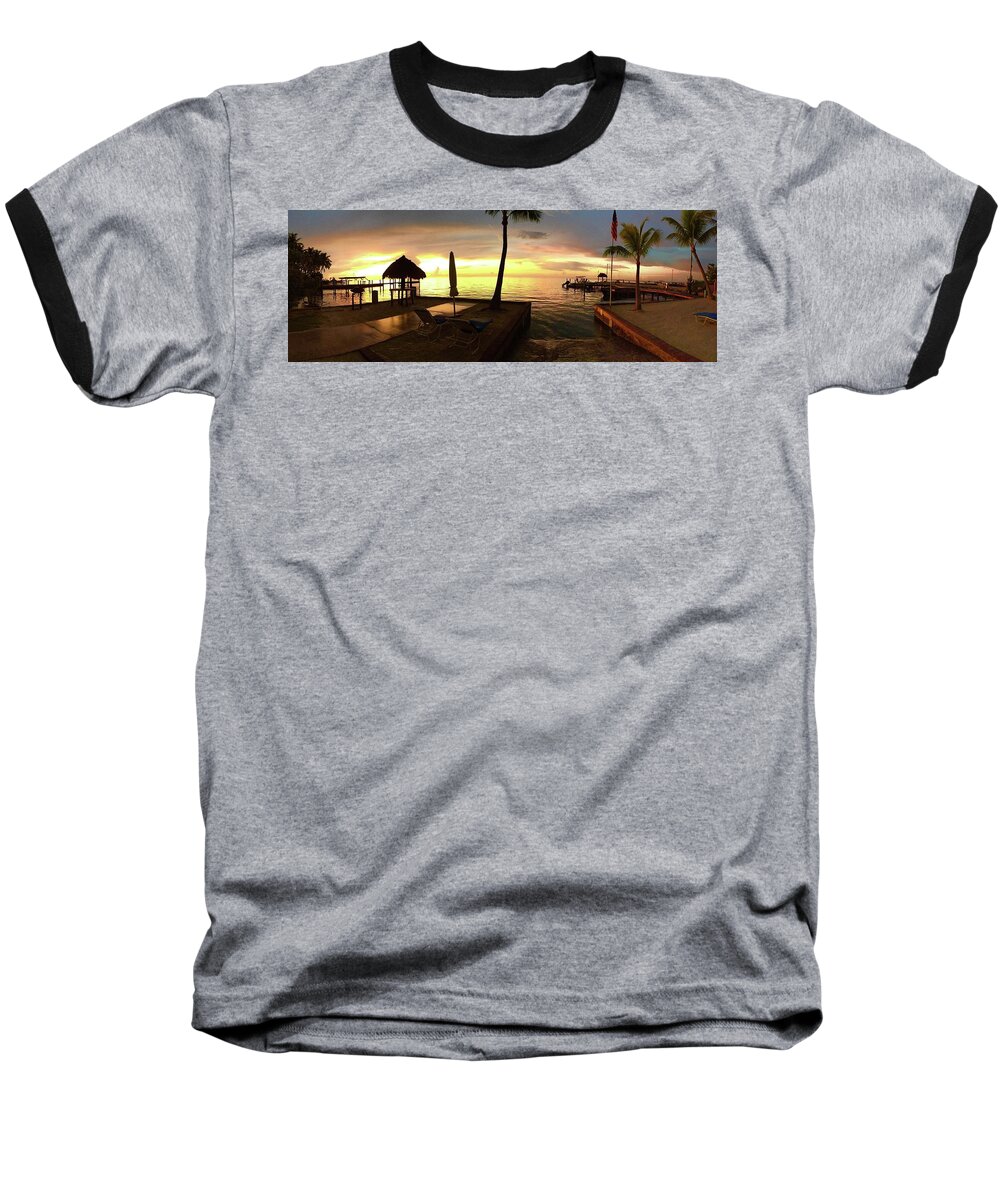 Ocean Baseball T-Shirt featuring the photograph Golden Dream by Steven Lebron Langston