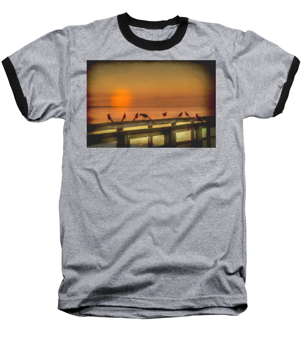Sundown Baseball T-Shirt featuring the photograph Golden Moment by Pete Rems