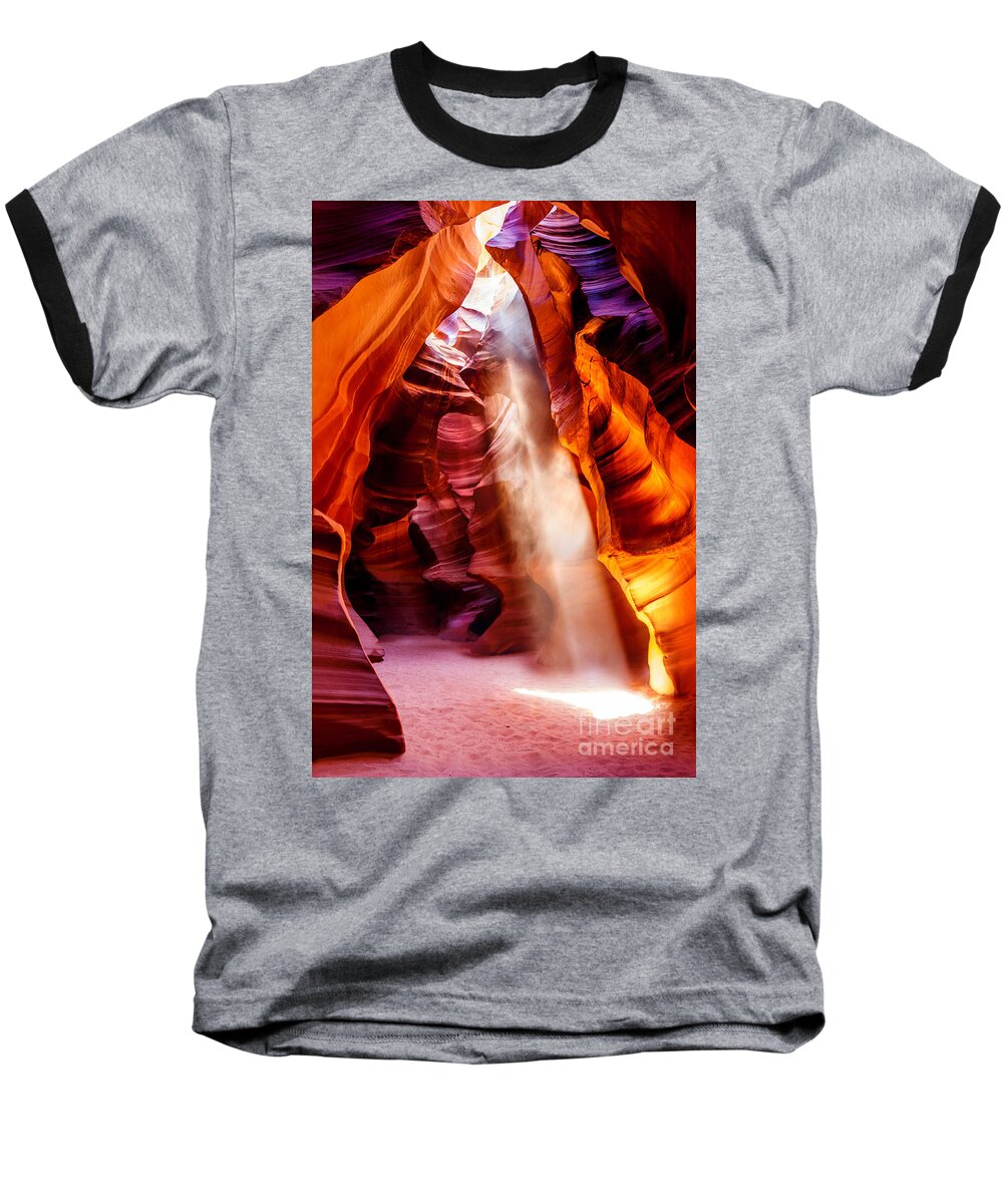 Antelope Canyon Baseball T-Shirt featuring the photograph Golden Pillars by Az Jackson