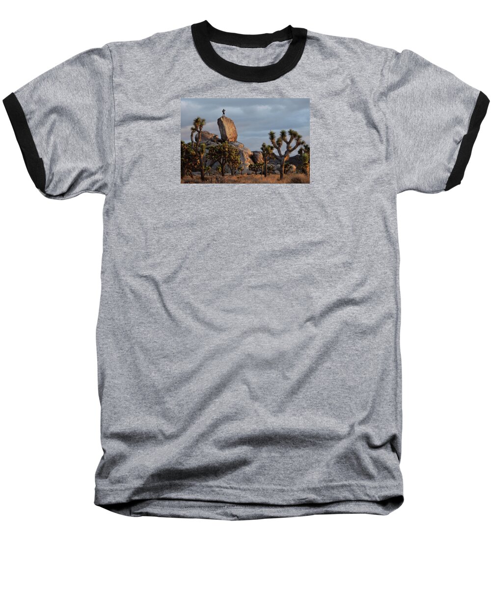 The Walkers Baseball T-Shirt featuring the photograph Goldie Dawn by The Walkers