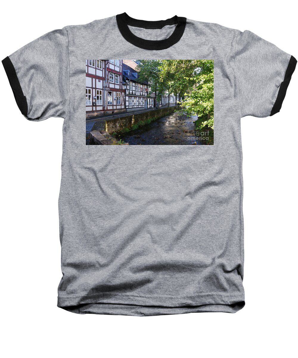 Prott Baseball T-Shirt featuring the photograph Goslar old town 8 by Rudi Prott