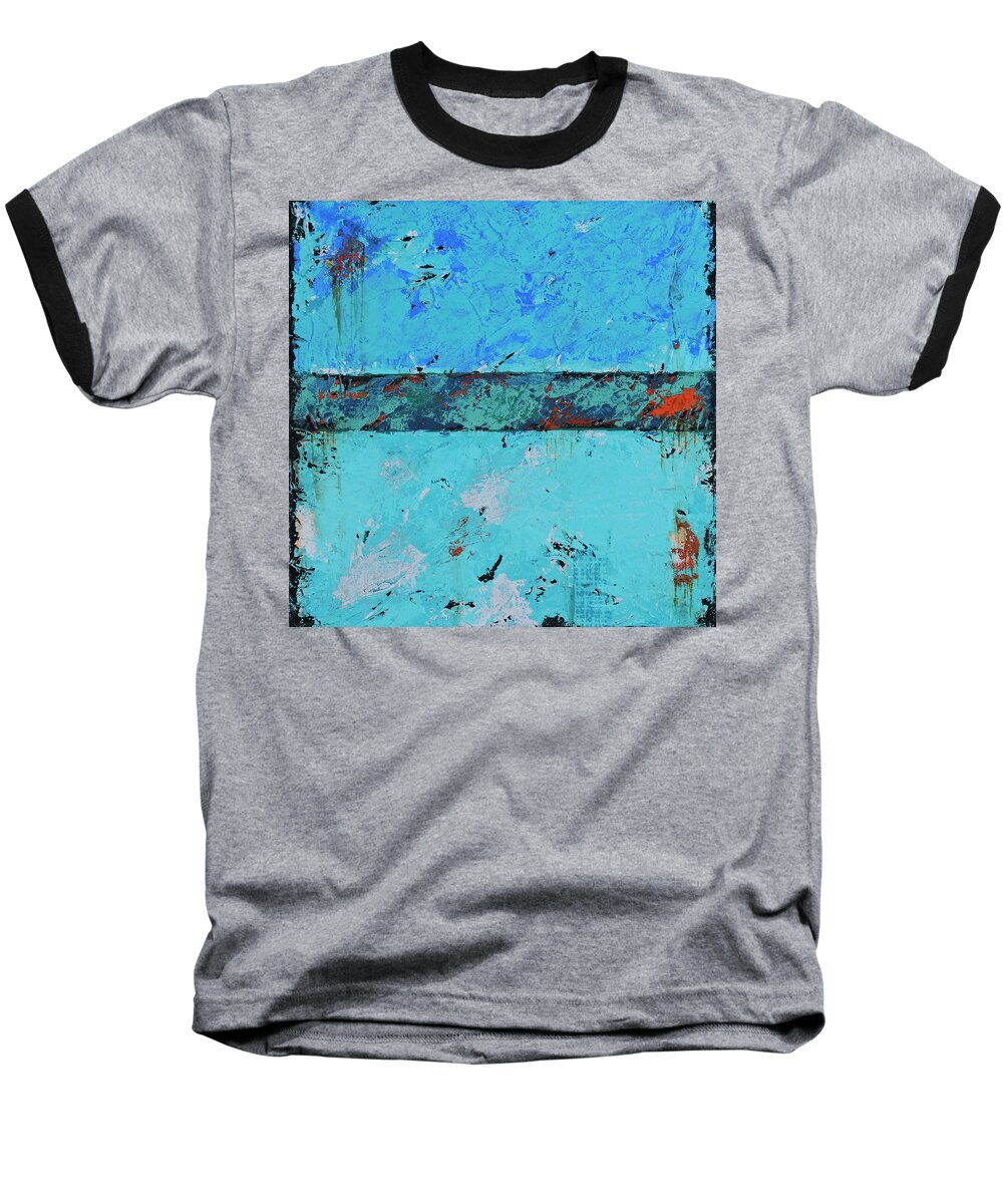 Original Baseball T-Shirt featuring the painting Got The Blues by Jim Benest