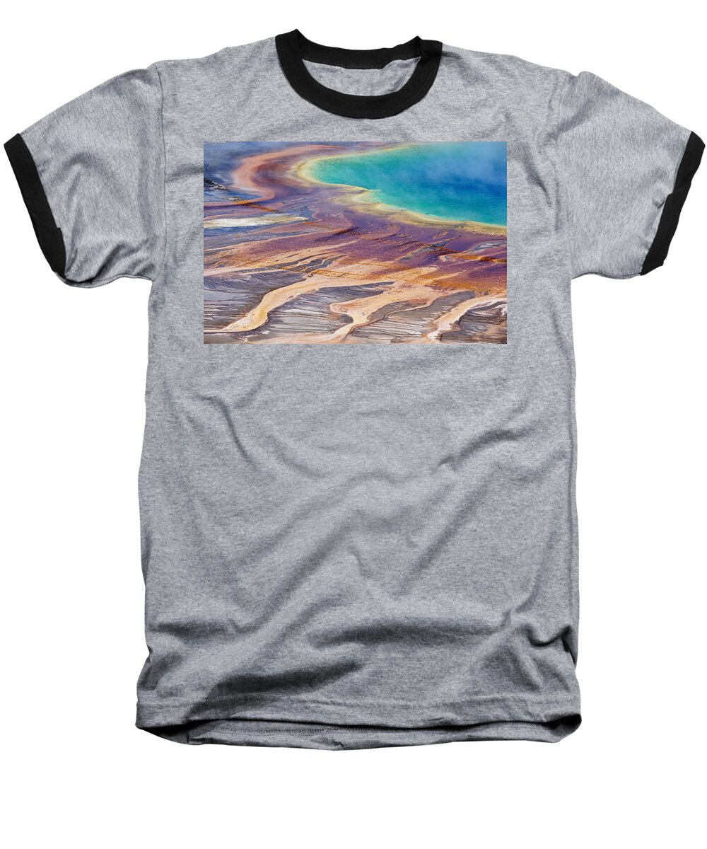Grand Baseball T-Shirt featuring the photograph Grand Prismatic Spring 2 by Tranquil Light Photography