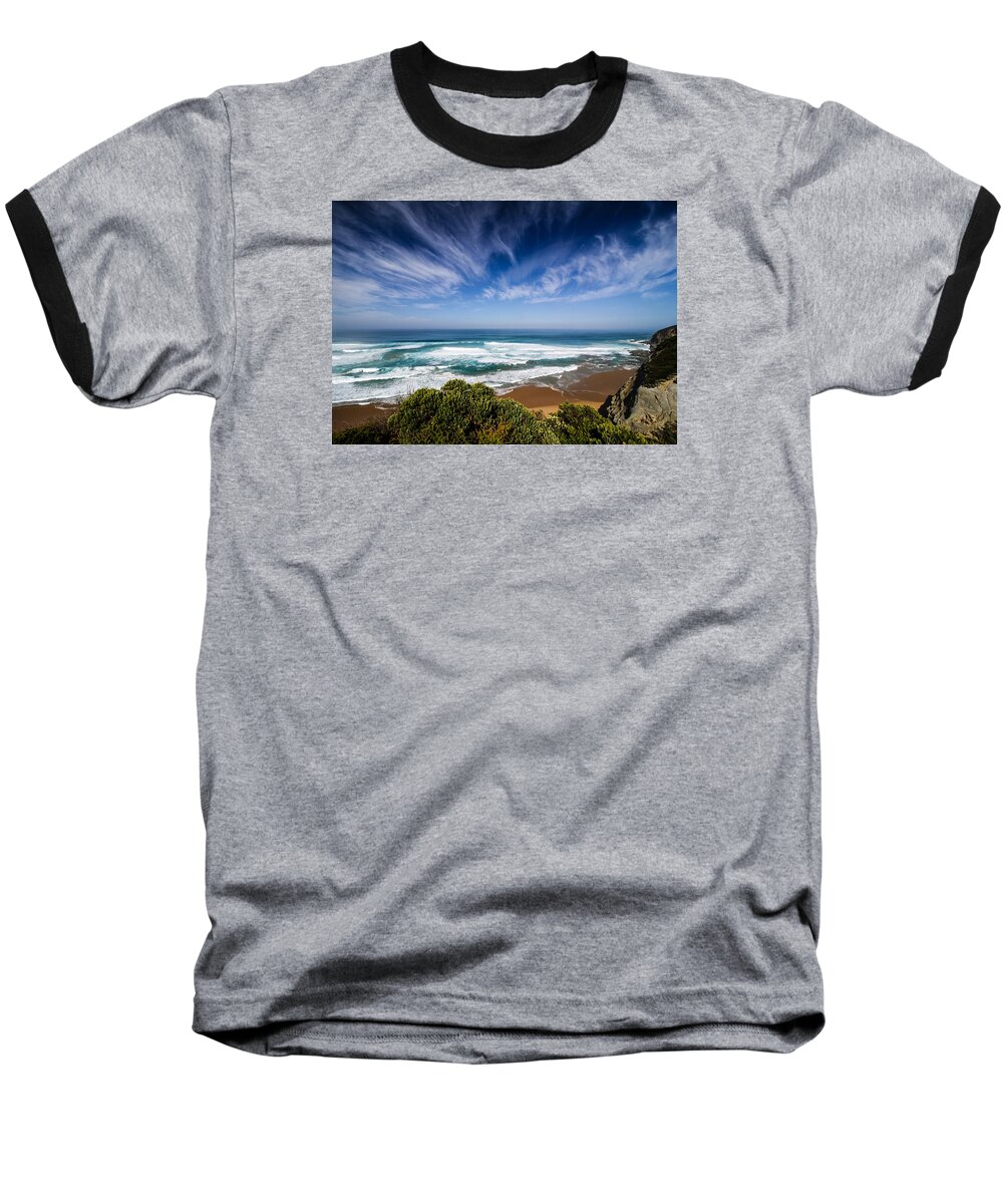 Beach Baseball T-Shirt featuring the photograph Great Ocean Road by Mik Rowlands