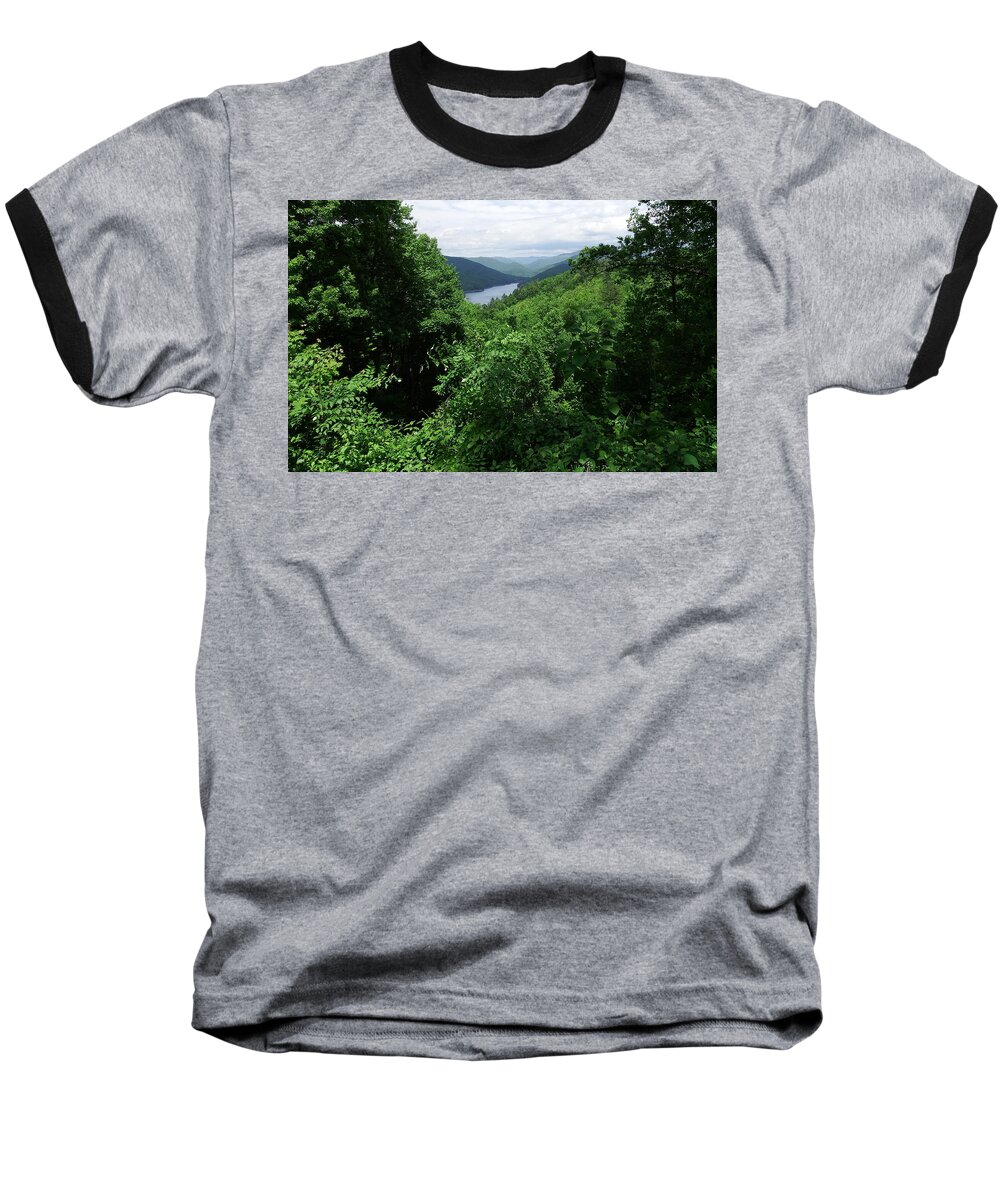 Lake Baseball T-Shirt featuring the photograph Great Smoky Mountains by Cathy Harper