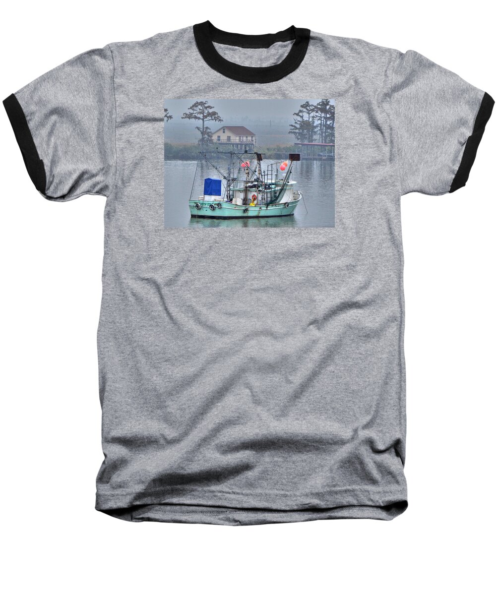 Boat Baseball T-Shirt featuring the photograph Green Gold by Charlotte Schafer