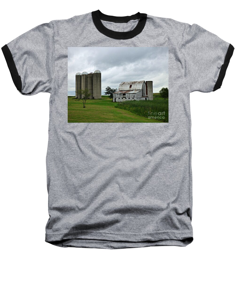 Barn Baseball T-Shirt featuring the photograph Green Green Grass of Home by Scott Ward