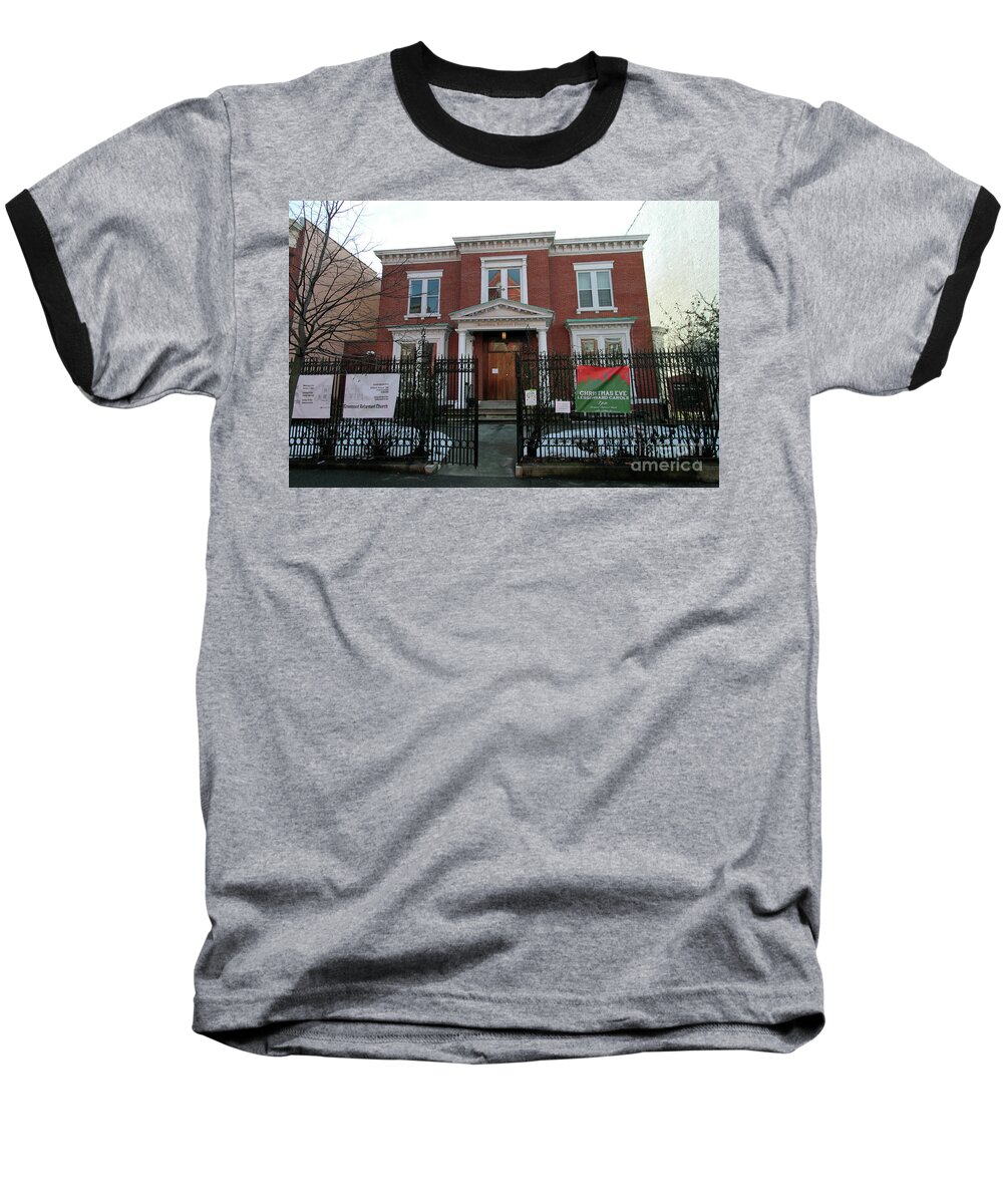 Greenpoint Reformed Church Baseball T-Shirt featuring the photograph Greenpoint Reformed Church by Steven Spak