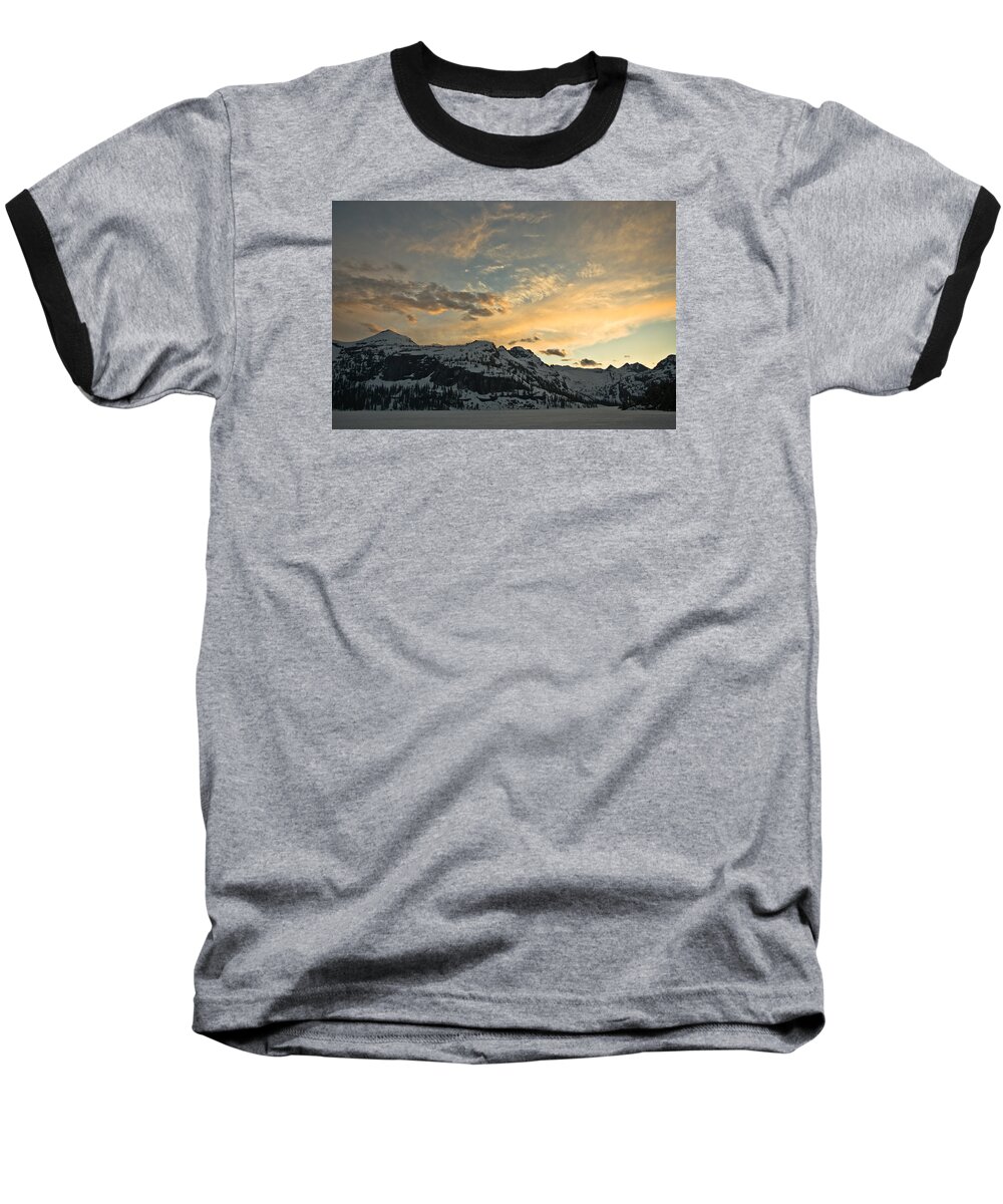 Mountain Baseball T-Shirt featuring the photograph Grey Wolf Lake by Jedediah Hohf