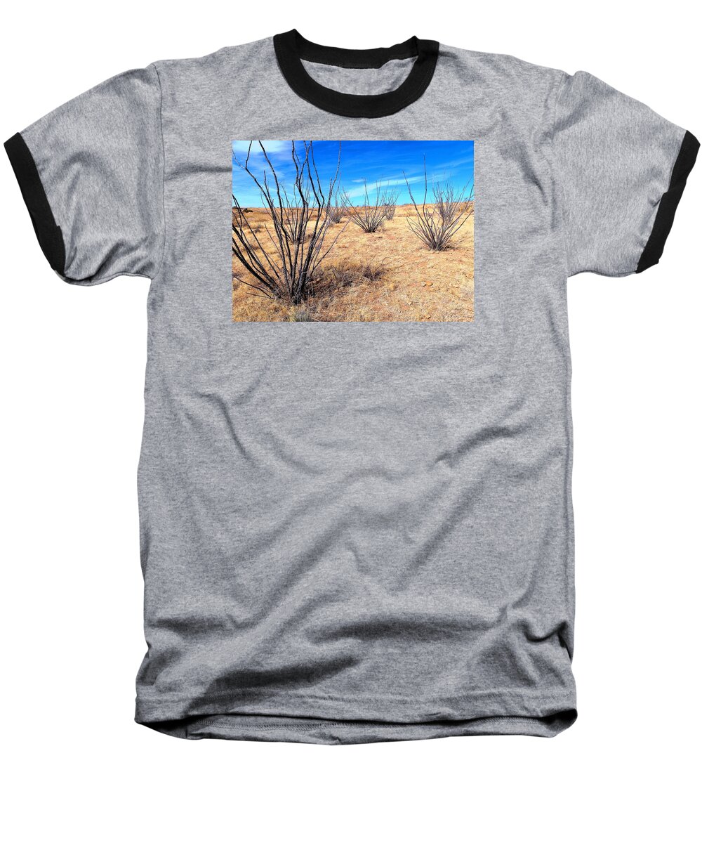 Desert Baseball T-Shirt featuring the photograph Ground Level - New Mexico by Christopher Brown