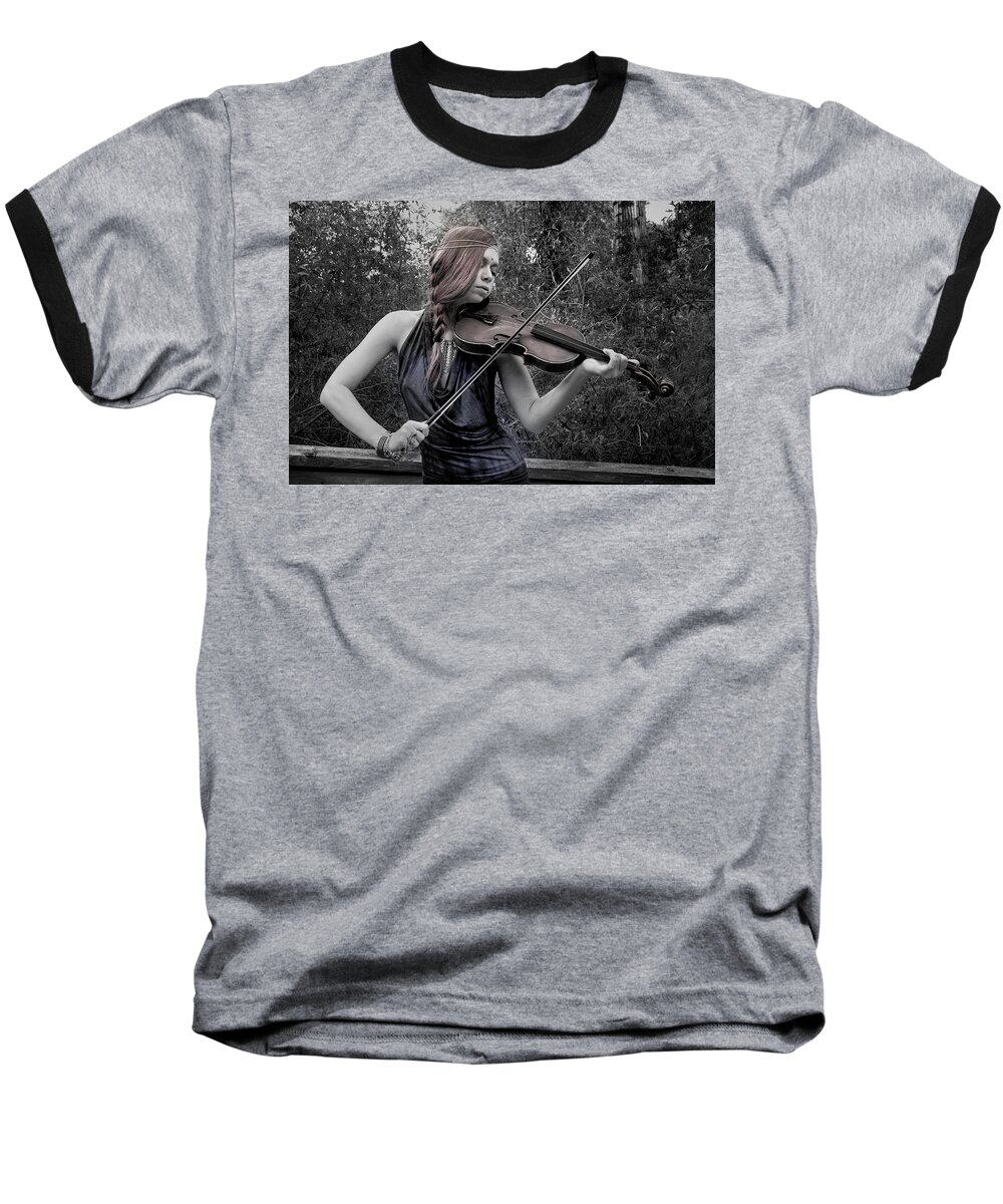 Photograph Baseball T-Shirt featuring the photograph Gypsy Player II by Ron Cline