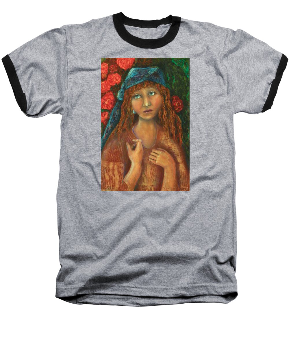 Watercolor Baseball T-Shirt featuring the painting Gypsy by Terry Honstead