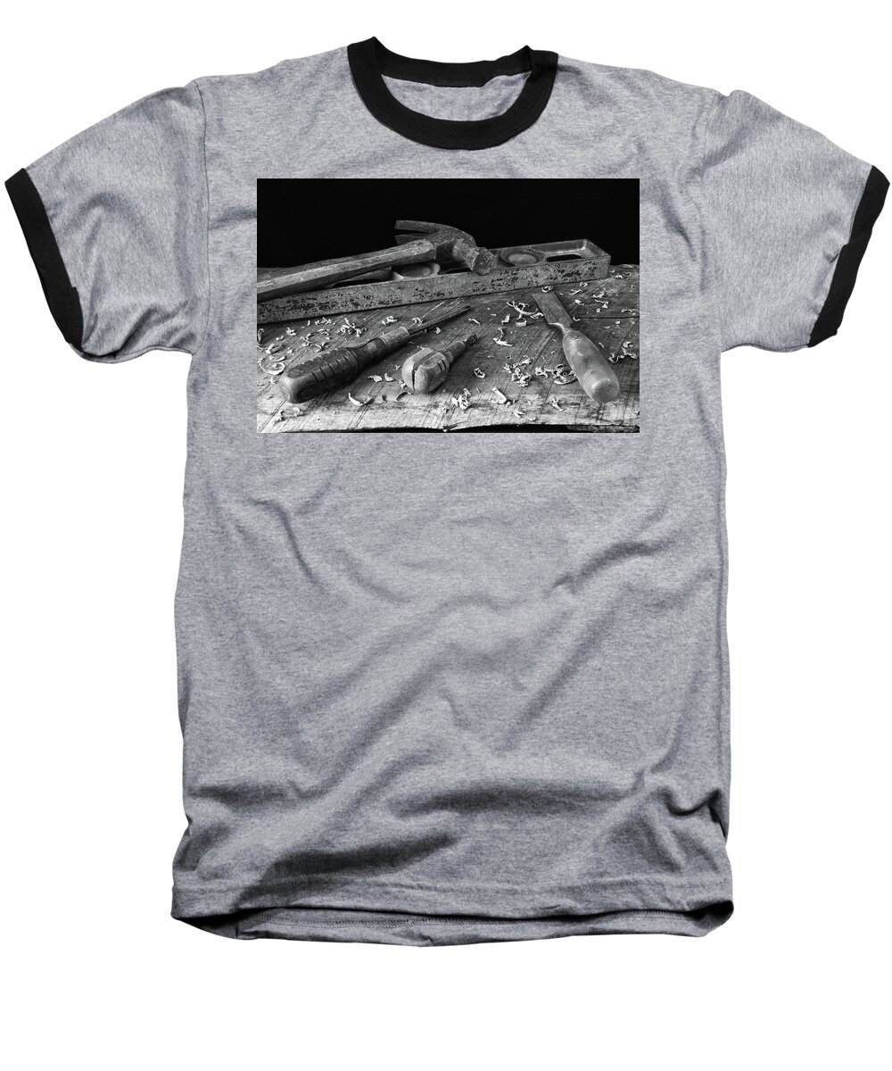 Still Lifes Baseball T-Shirt featuring the photograph Hand Tools 2 by Richard Rizzo