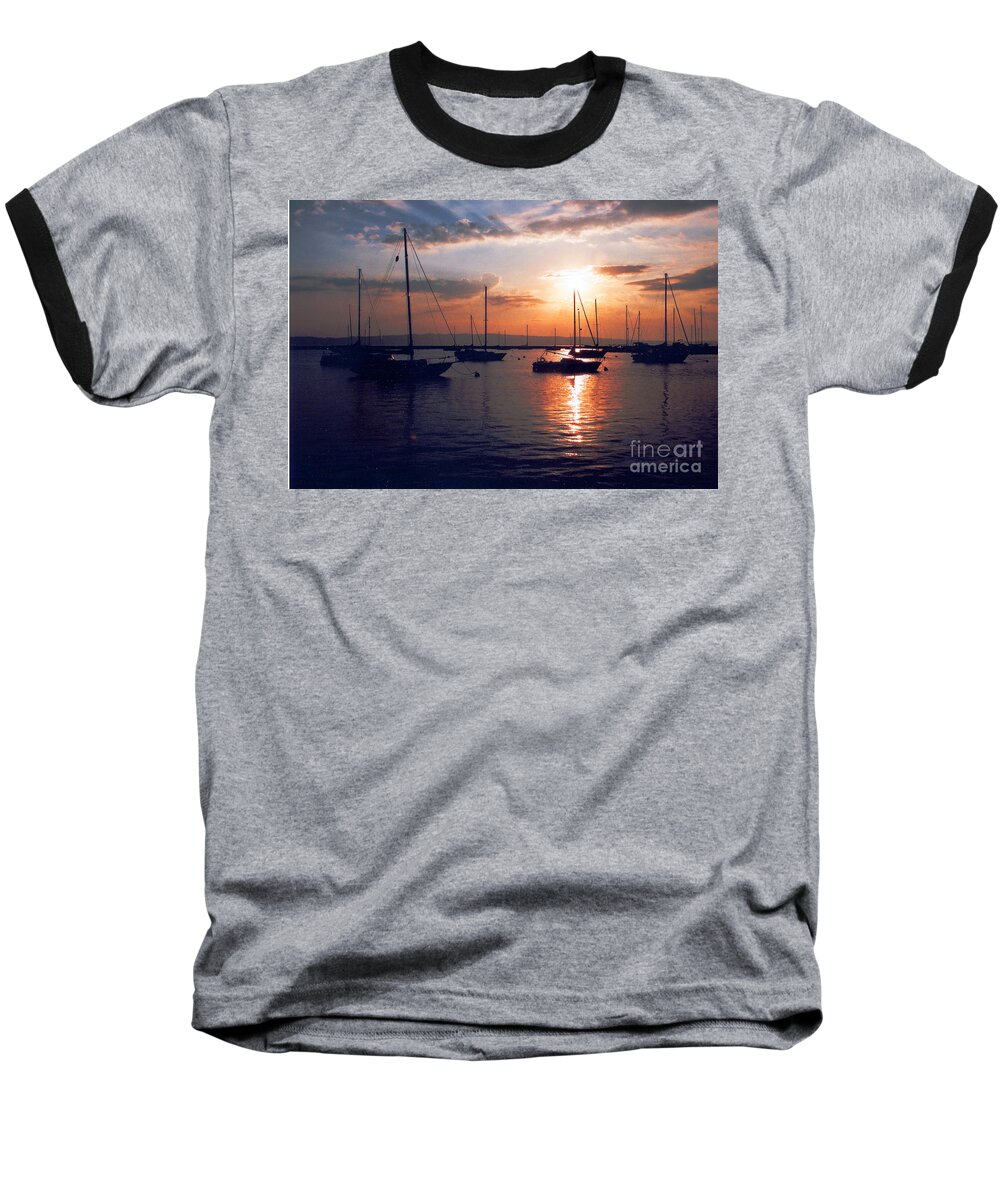 Sunrise Baseball T-Shirt featuring the photograph Harbor Sunrise by Crystal Nederman
