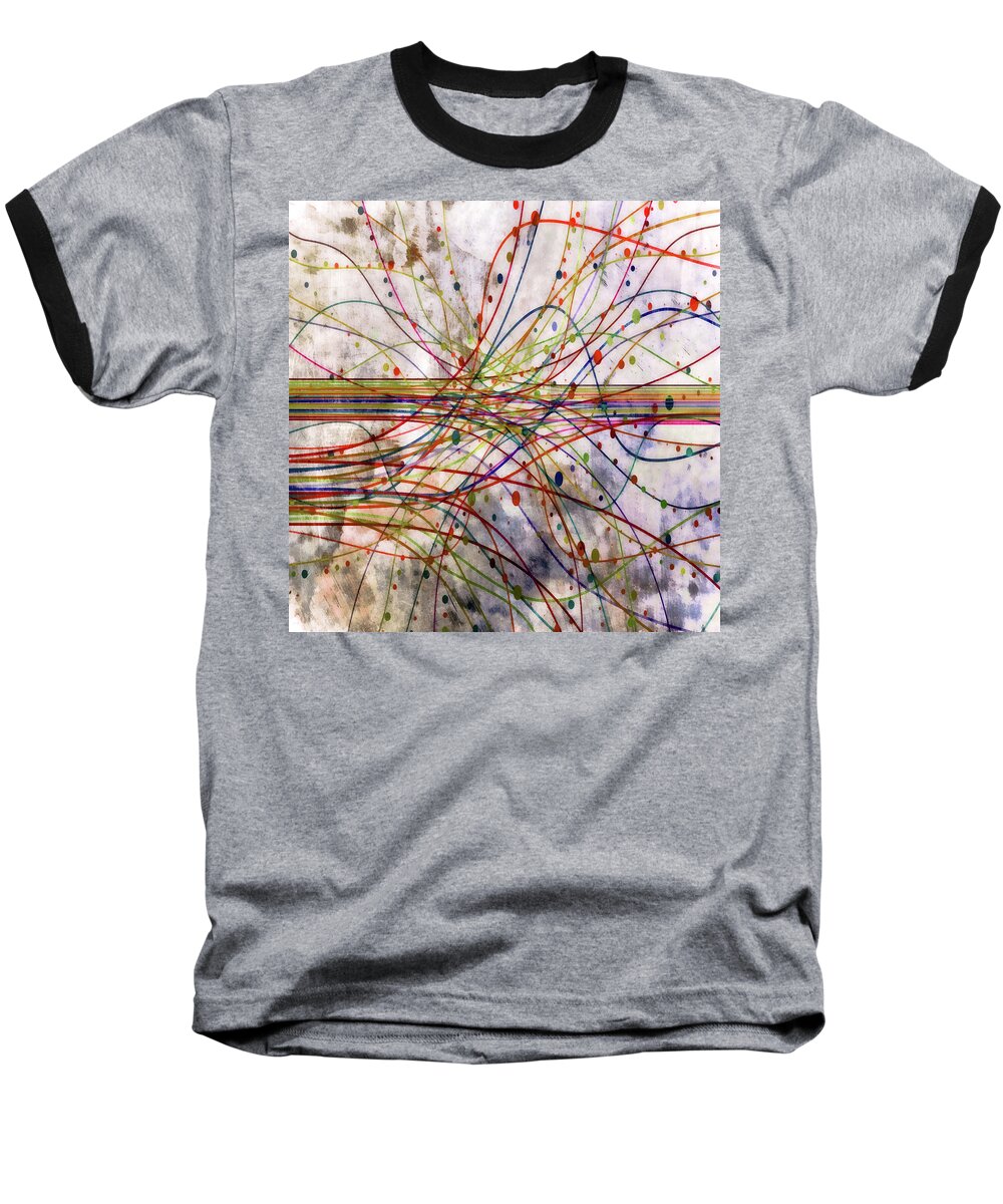 Harness Baseball T-Shirt featuring the digital art Harnessing Energy 1 by Angelina Tamez